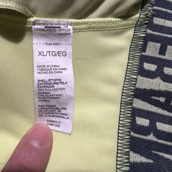 Under Armour Womens Size XL Mid Support Crossback Sports Bra Padding Neon Green - Picture 6 of 7